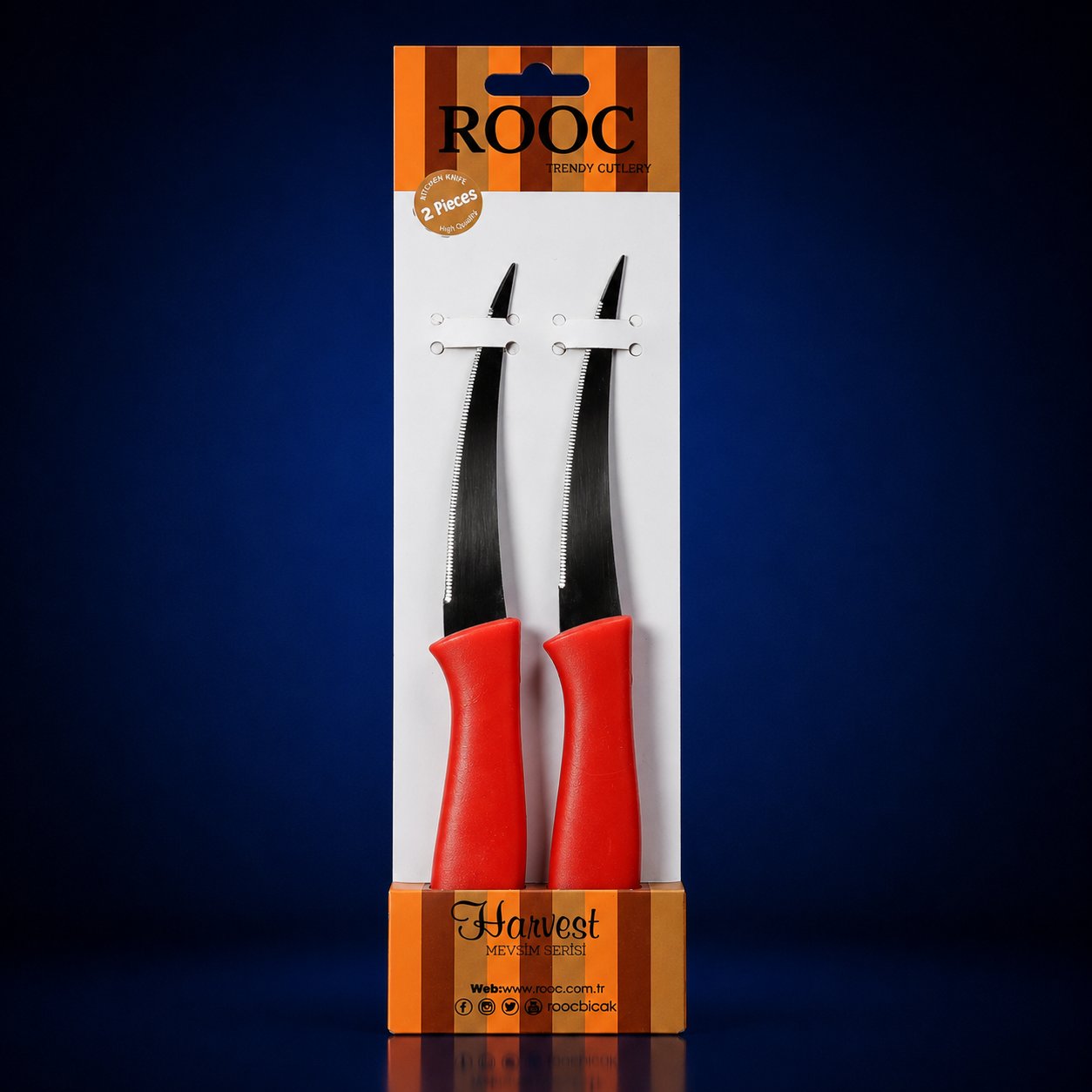 ROOC LAZER KESİM 2'Lİ MEYVE BIÇAK SETİ MR-002
