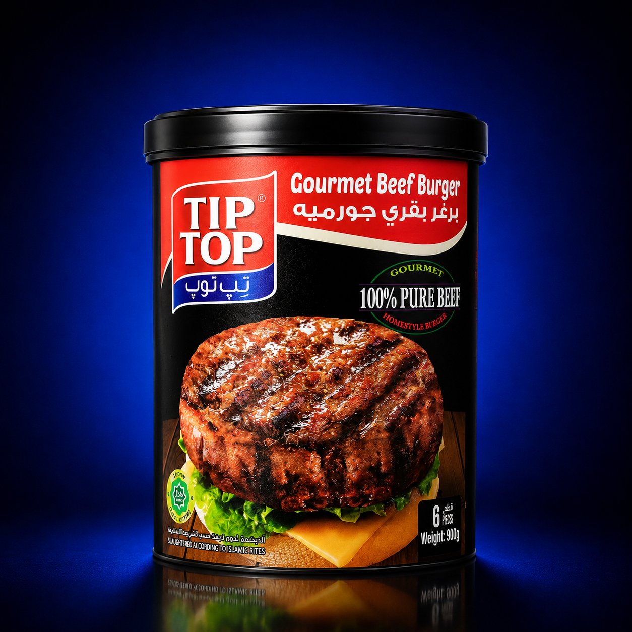 TIP TOP GOURMET BEEF BURGER 900 GR