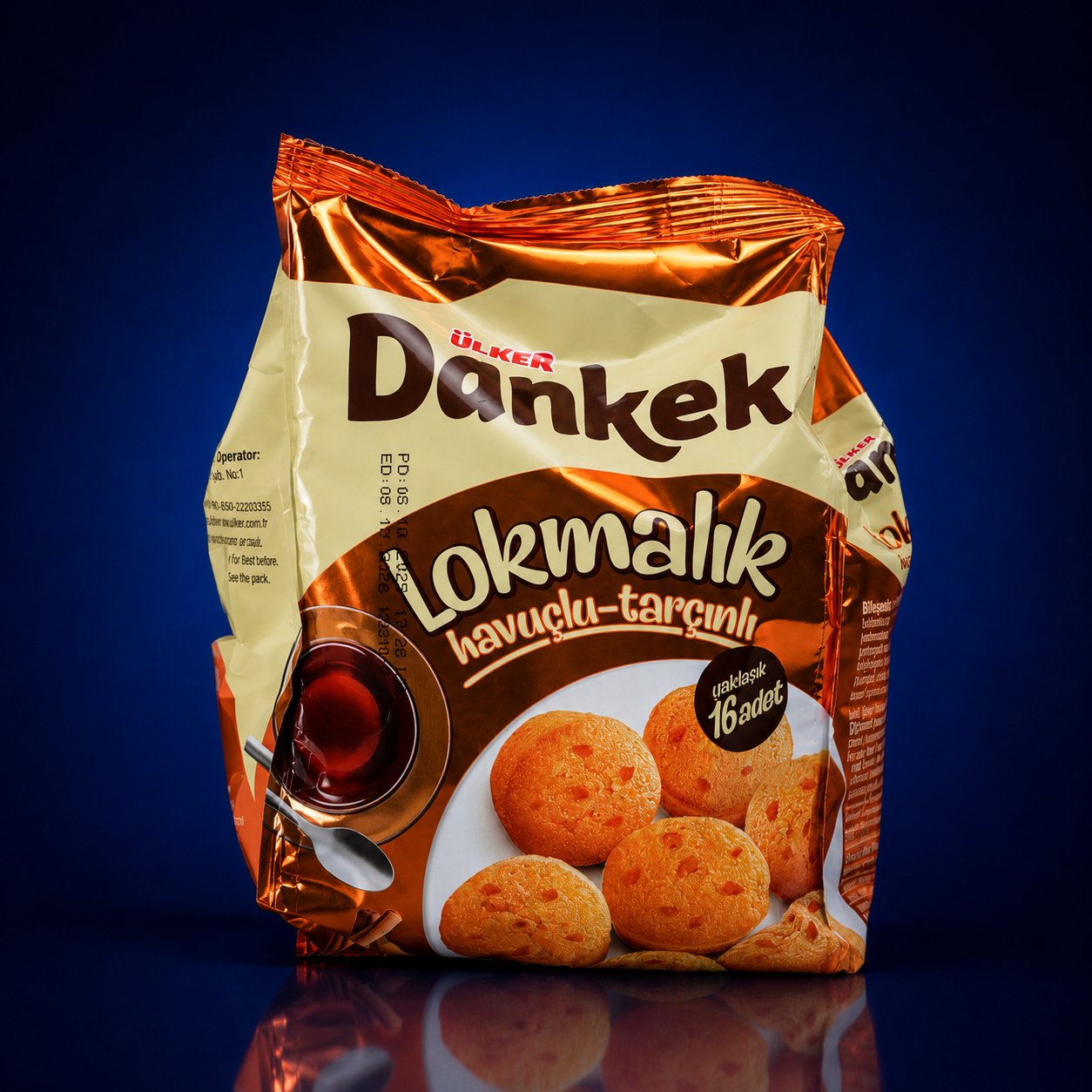 ÜLKER DANKEK LOKMALIK HAVUÇLU VE TARÇINLI 160G POŞET *10