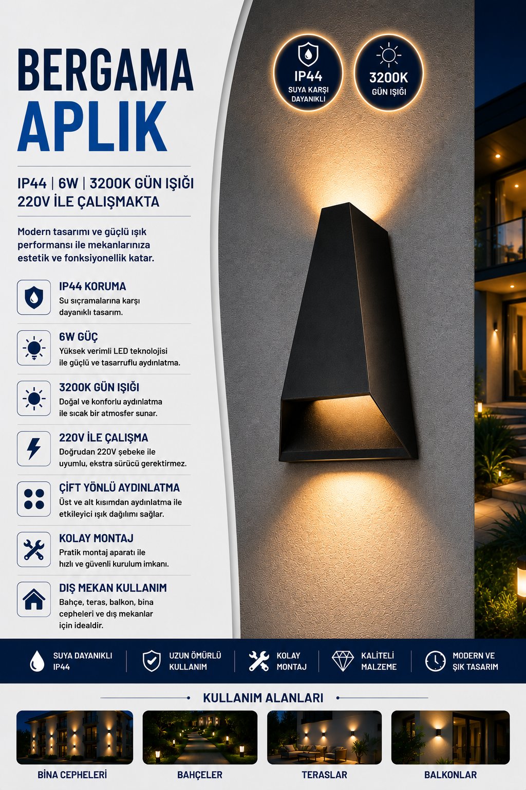 NOAS BERGAMA DEKORATİF APLİK