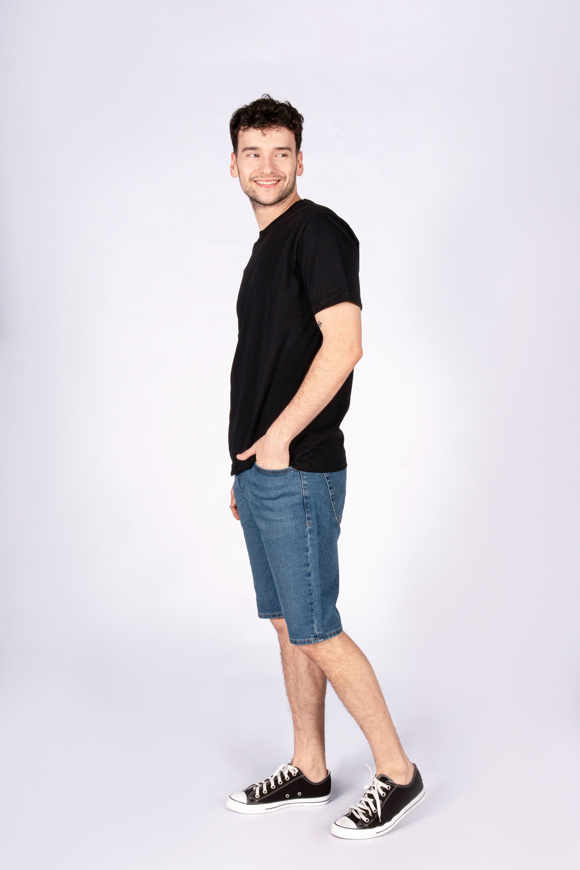 Coastal Chill Normal Kalıp Indigo Erkek Denim Şort