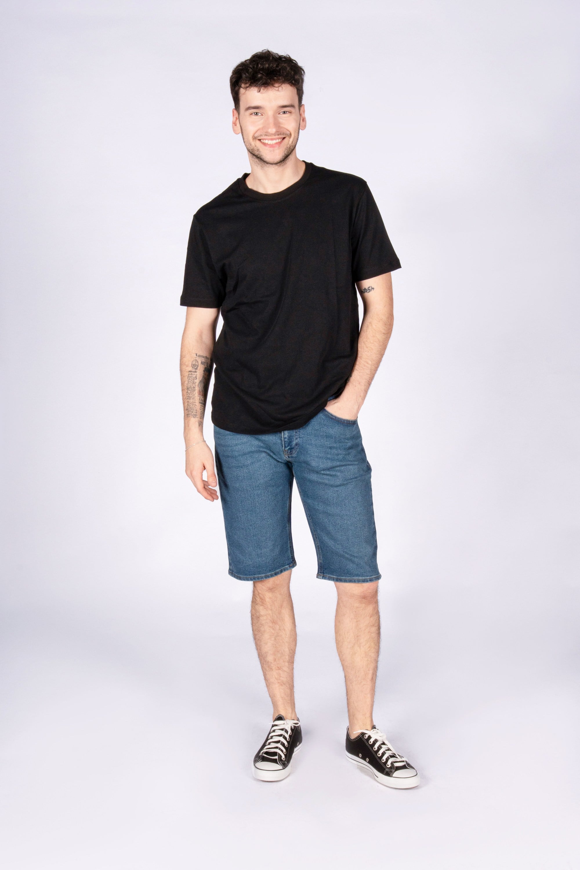 Coastal Chill Normal Kalıp Indigo Erkek Denim Şort
