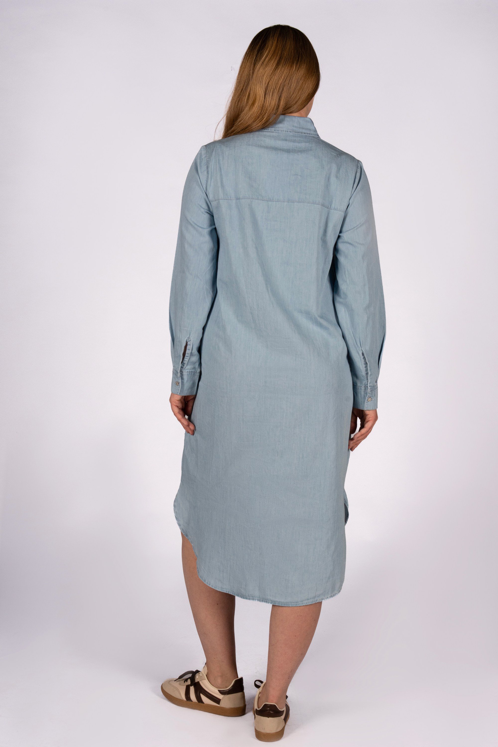 Denim Breeze Tunic Geniş Kalıp Açık Indigo Kadın Jean Tunik