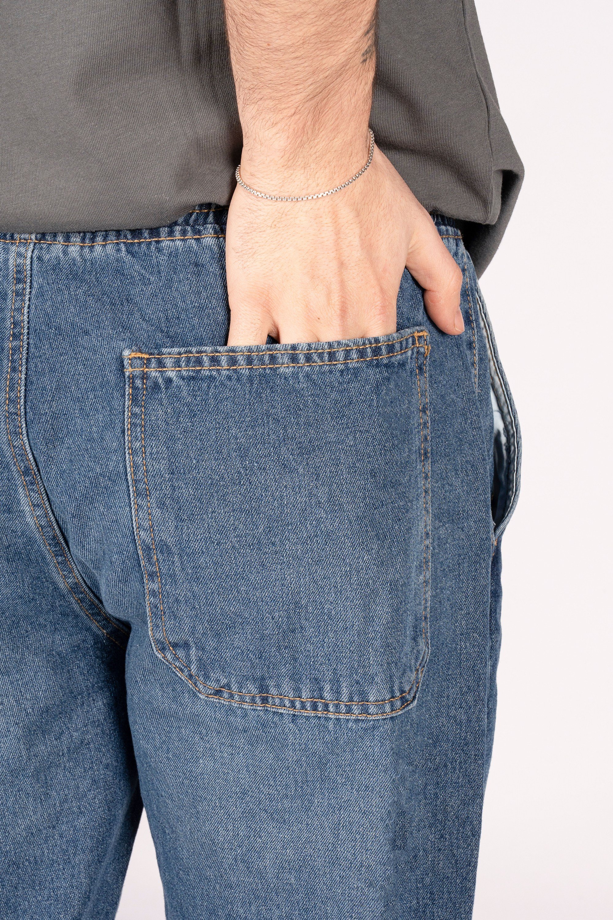 Easy Denim Jogger Kalıp Indigo Erkek Denim Pantolon
