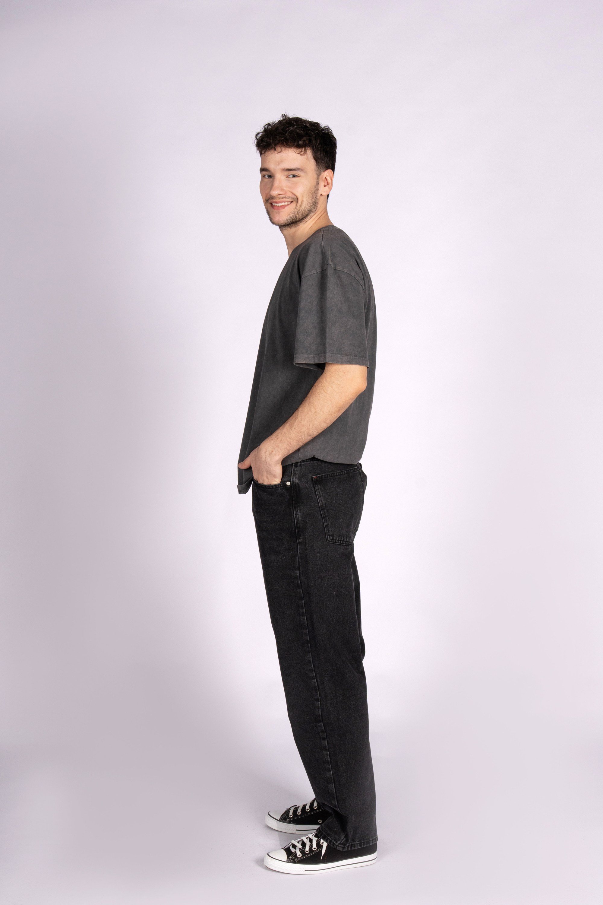 Freedom Slouch Baggy Fit Siyah Rodeo Erkek Denim Pantolon