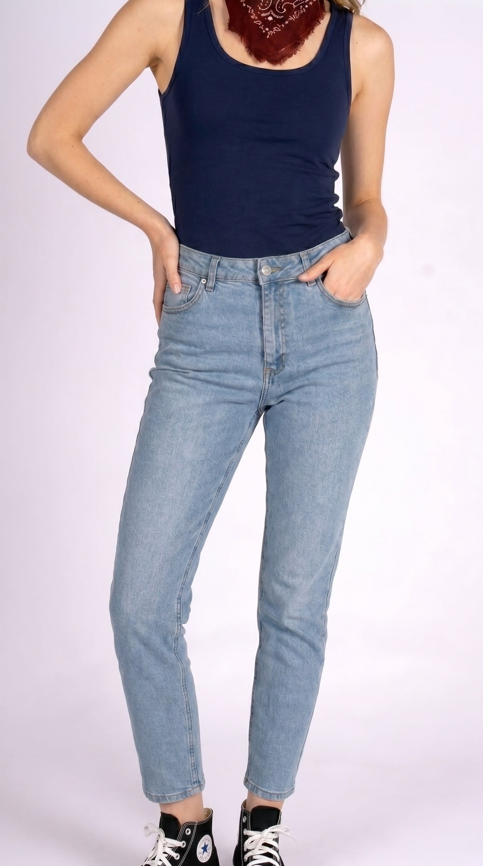 Mom Chic Light Rodeo Kadın Jean Pantolon