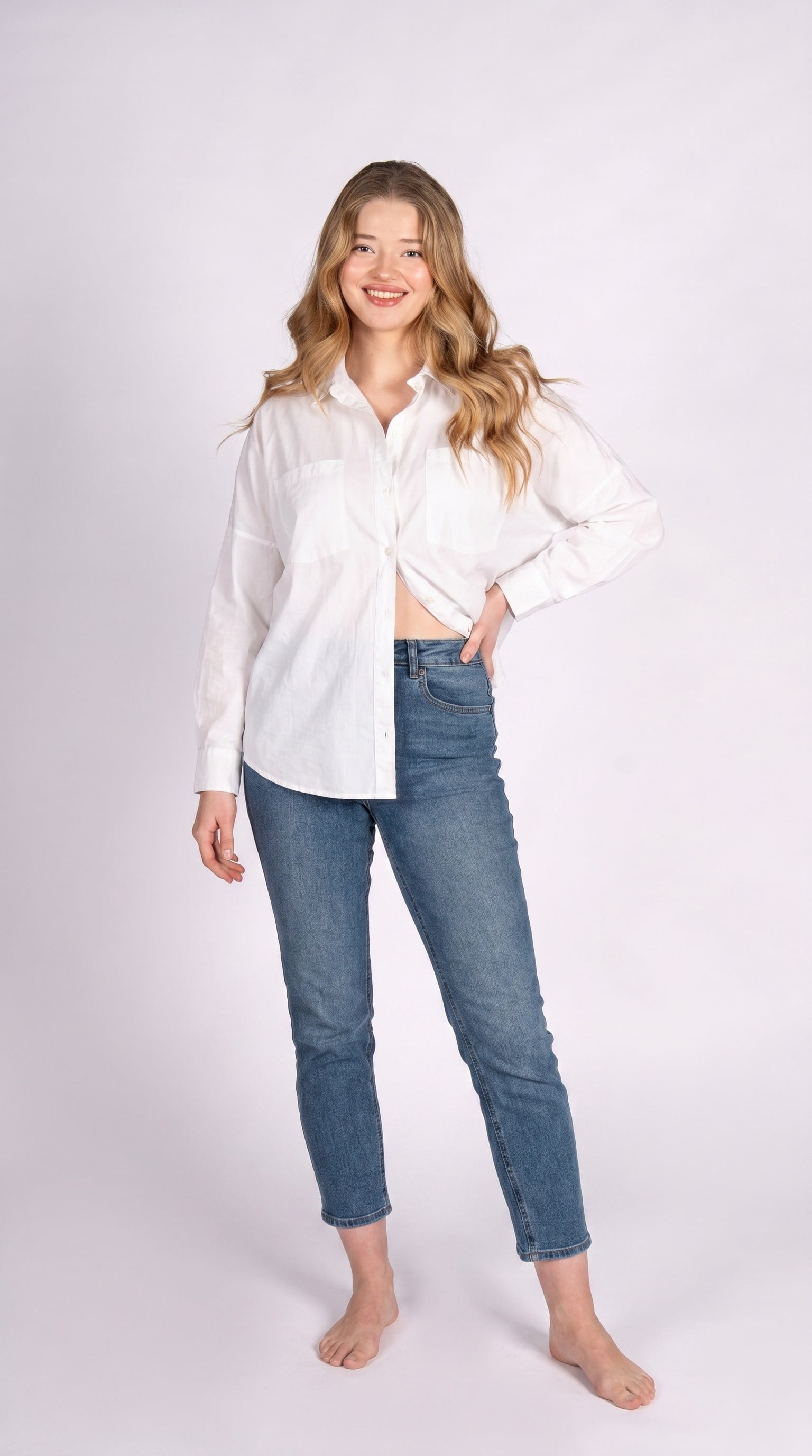 Mom Chic Mid Rodeo Kadın Jean Pantolon