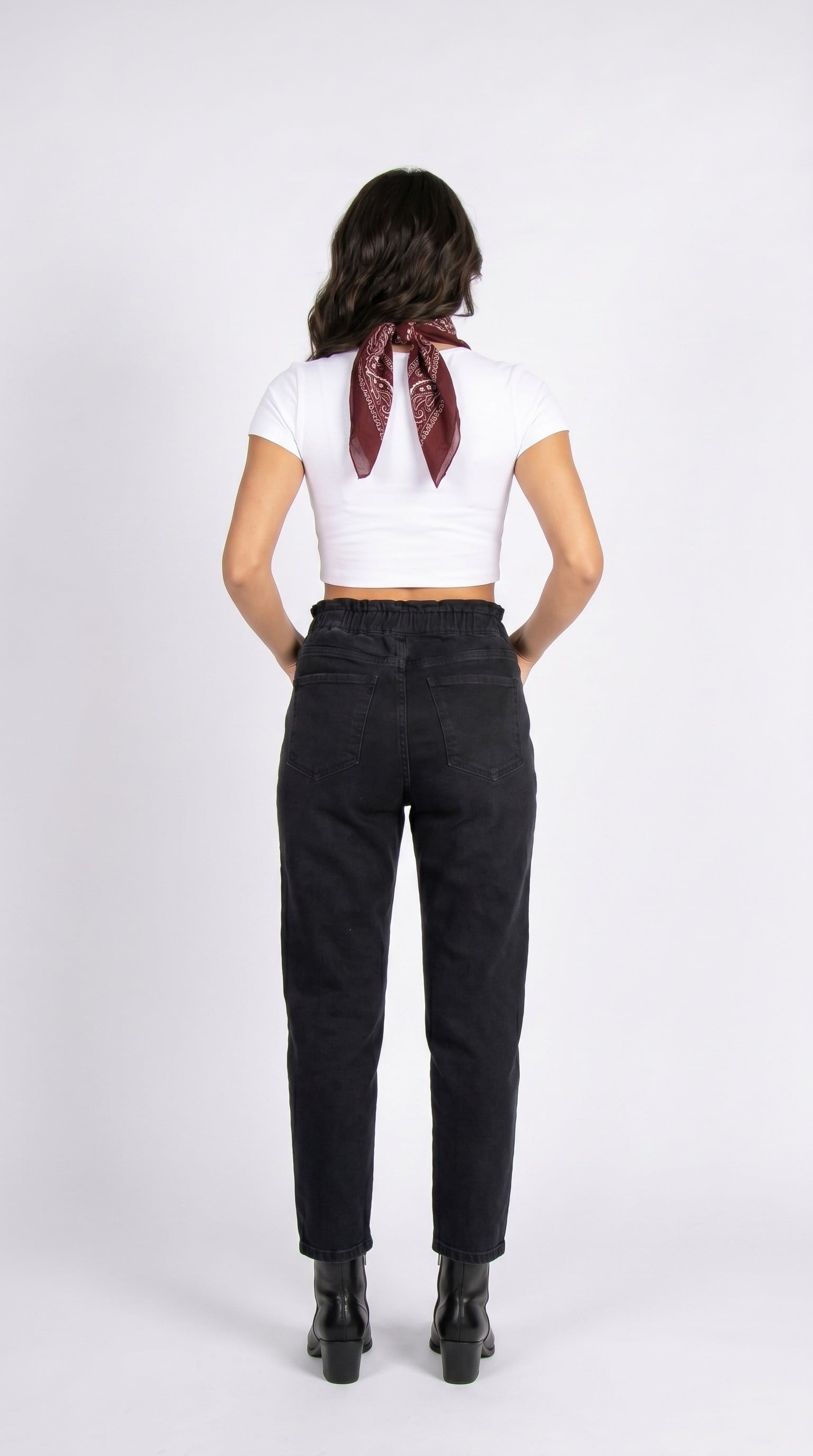 Paperbag Charm Black Rodeo Kadın Jean Pantolon