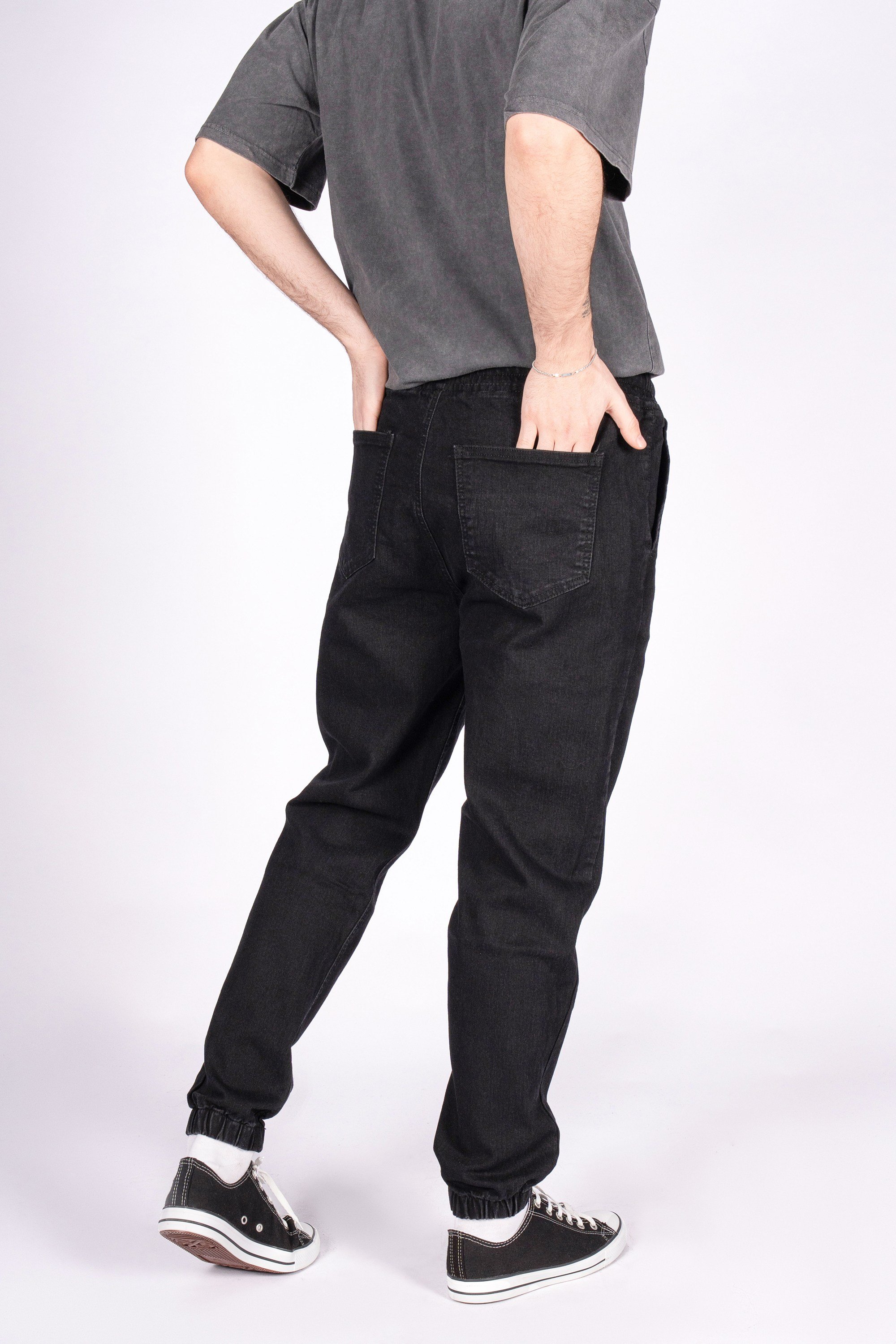 Urban Comfy Jogger Kalıp Siyah Erkek Jean Pantolon