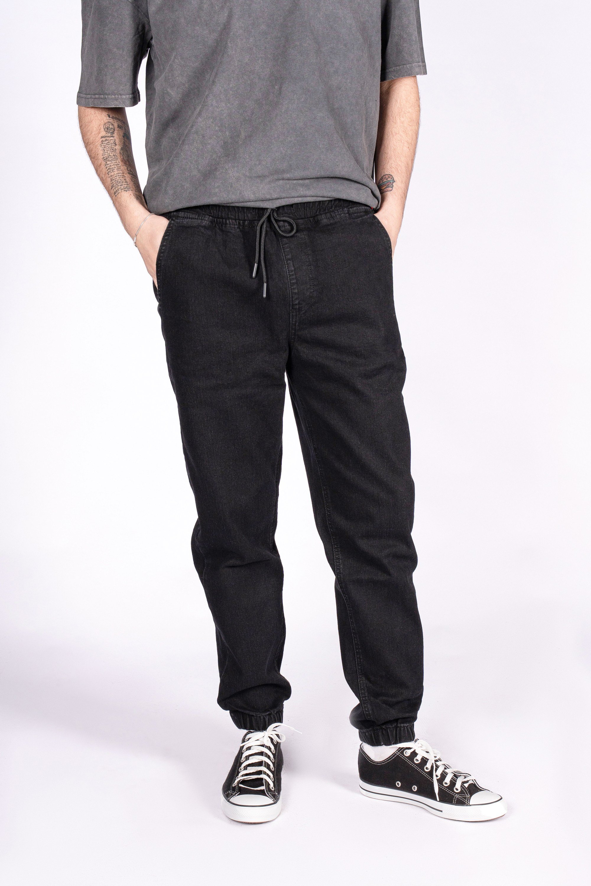 Urban Comfy Jogger Kalıp Siyah Erkek Jean Pantolon