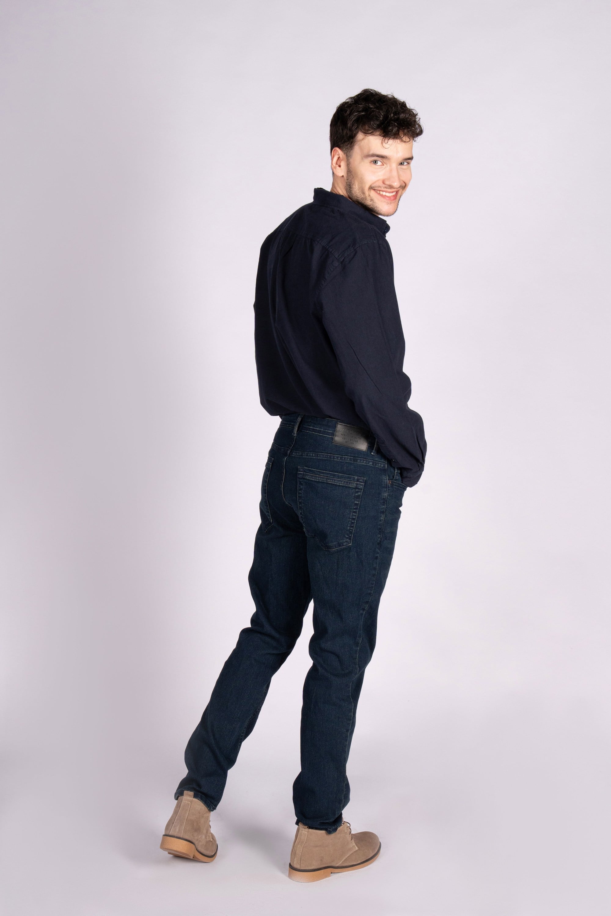 Urban Explorer Normal Kalıp Koyu Lacivert Erkek Jean Pantolon