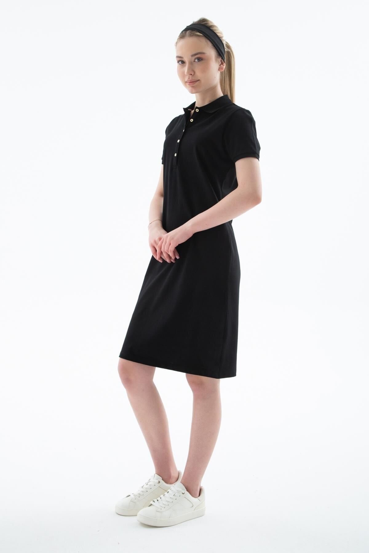 FASHION FRIENDS KADIN POLO YAKA ELBİSE 25Y0499K1