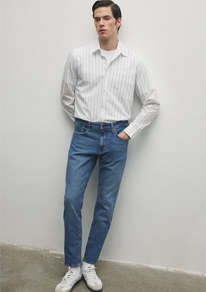 MAVİ ERKEK LONDON Mid Brushed Classic Denim 0010172-85902