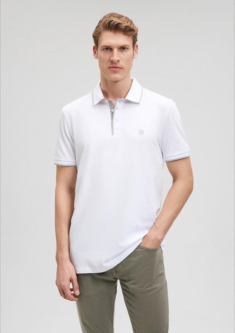 MAVİ ERKEK POLO TİŞÖRT Beyaz 062373-27879