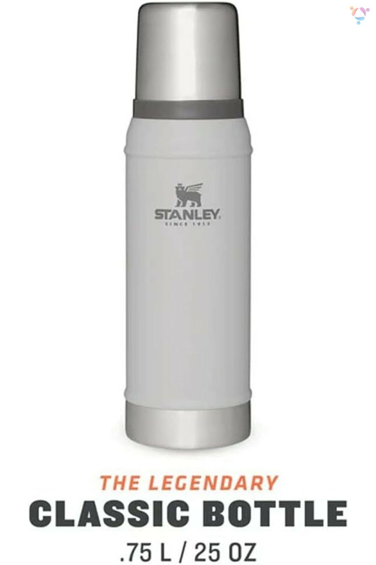 STANLEY 0.75L CLASSIC VAC BTL ASH EU-1 10-01612-062
