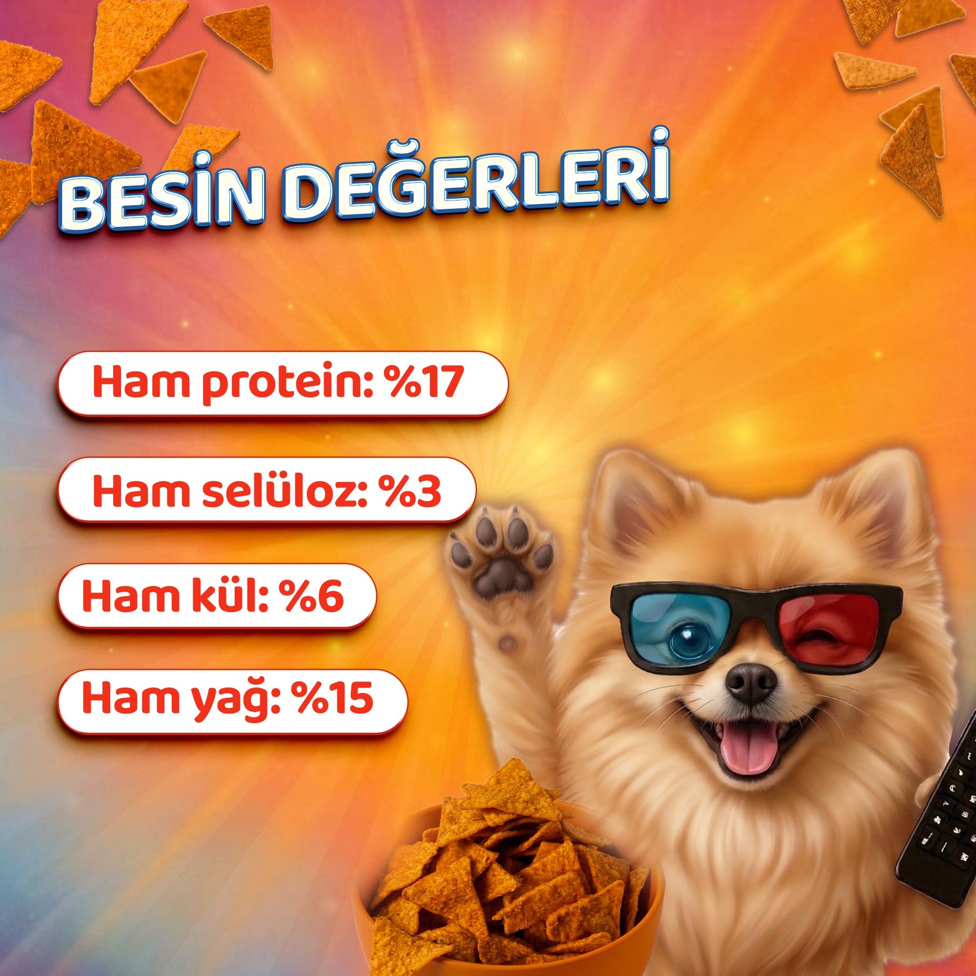 3'lü ÇıtırX Köpek Cipsi 40 Gr.