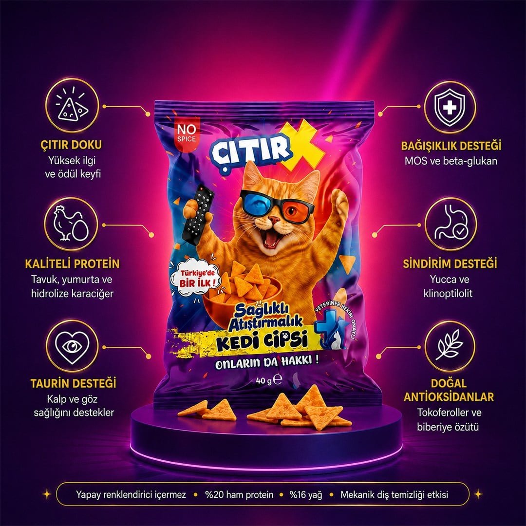 ÇıtırX Kedi Cipsi 40 Gr.