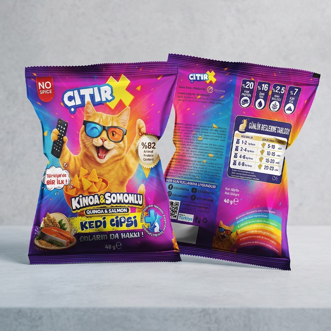 Kedi Cipsi Kinoa & Somonlu 40 Gr.