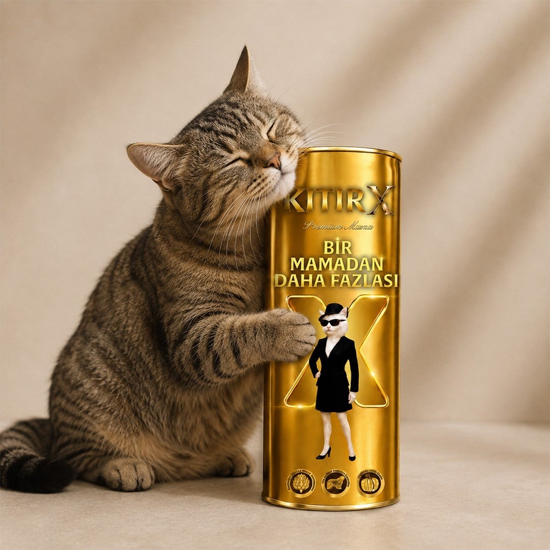 KıtırX Premium Kedi Maması - 1 Kg. - Taşınabilir Kapaklı Charm & Mama Kabı Hediyeli