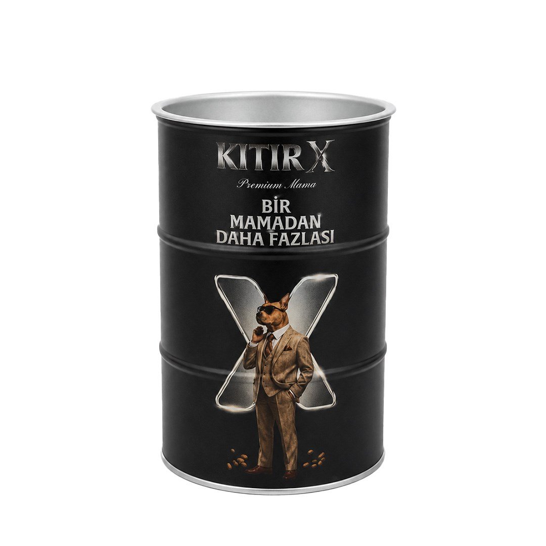 KıtırX Premium Köpek Maması - 500 Gr. - Taşınabilir Kapaklı Mama Kabı Hediyeli 