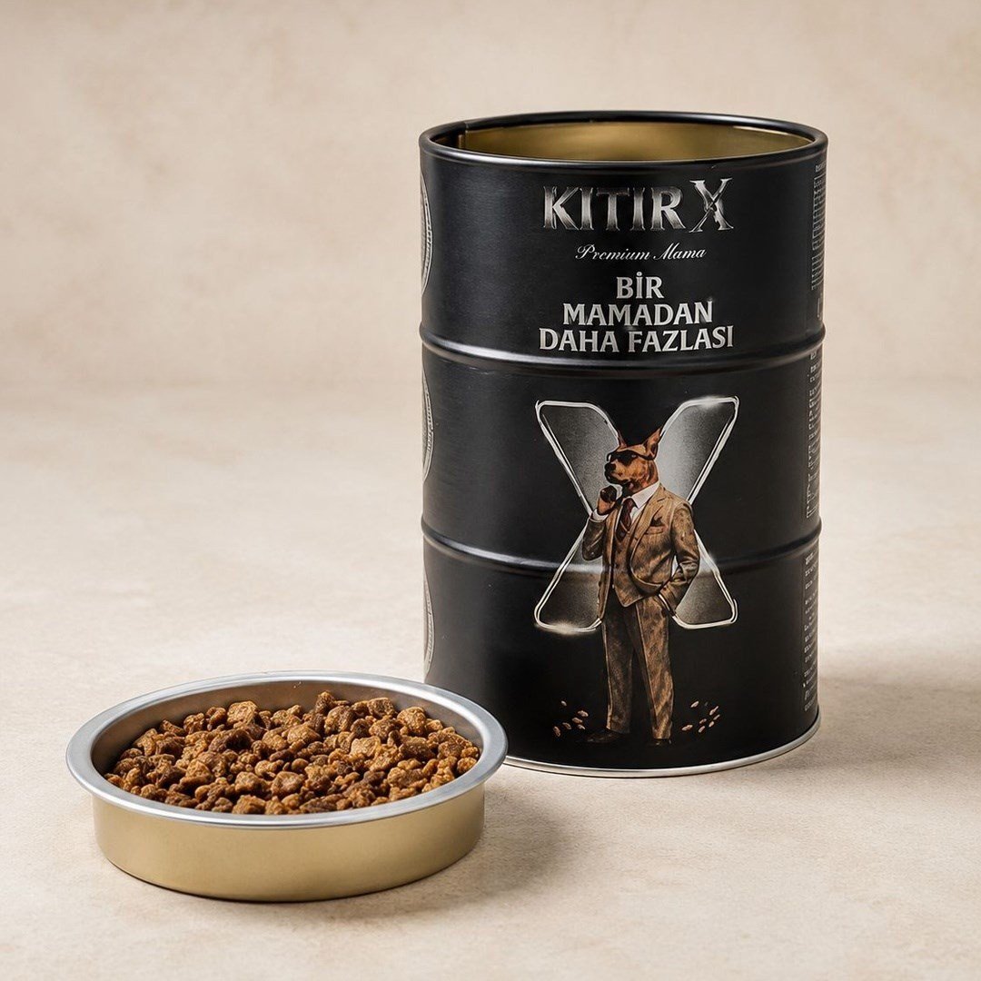 KıtırX Premium Köpek Maması - 500 Gr. - Taşınabilir Kapaklı Mama Kabı Hediyeli 