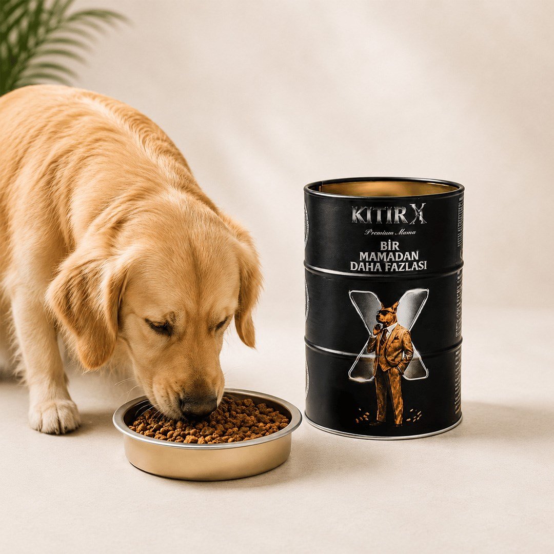 KıtırX Premium Köpek Maması - 500 Gr. - Taşınabilir Kapaklı Mama Kabı Hediyeli 