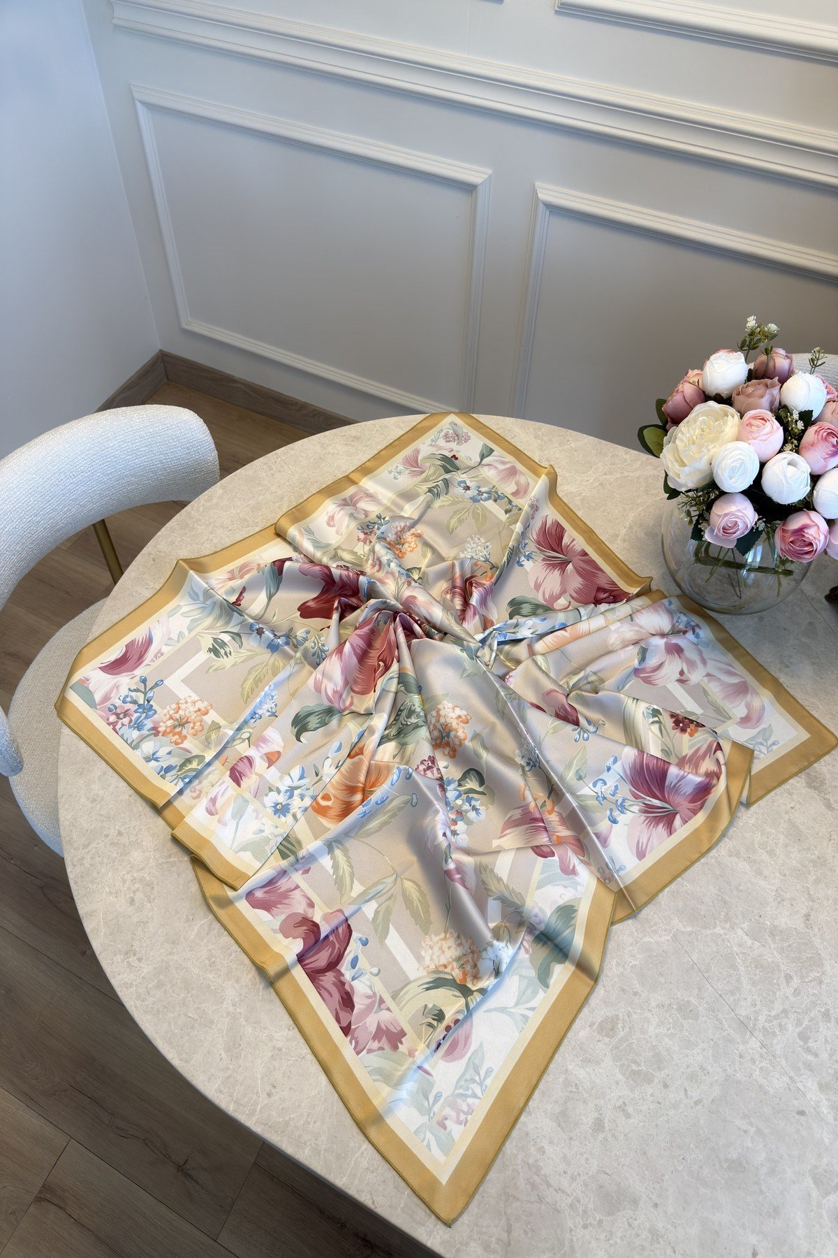 Heloria Pastel Garden Eşarp