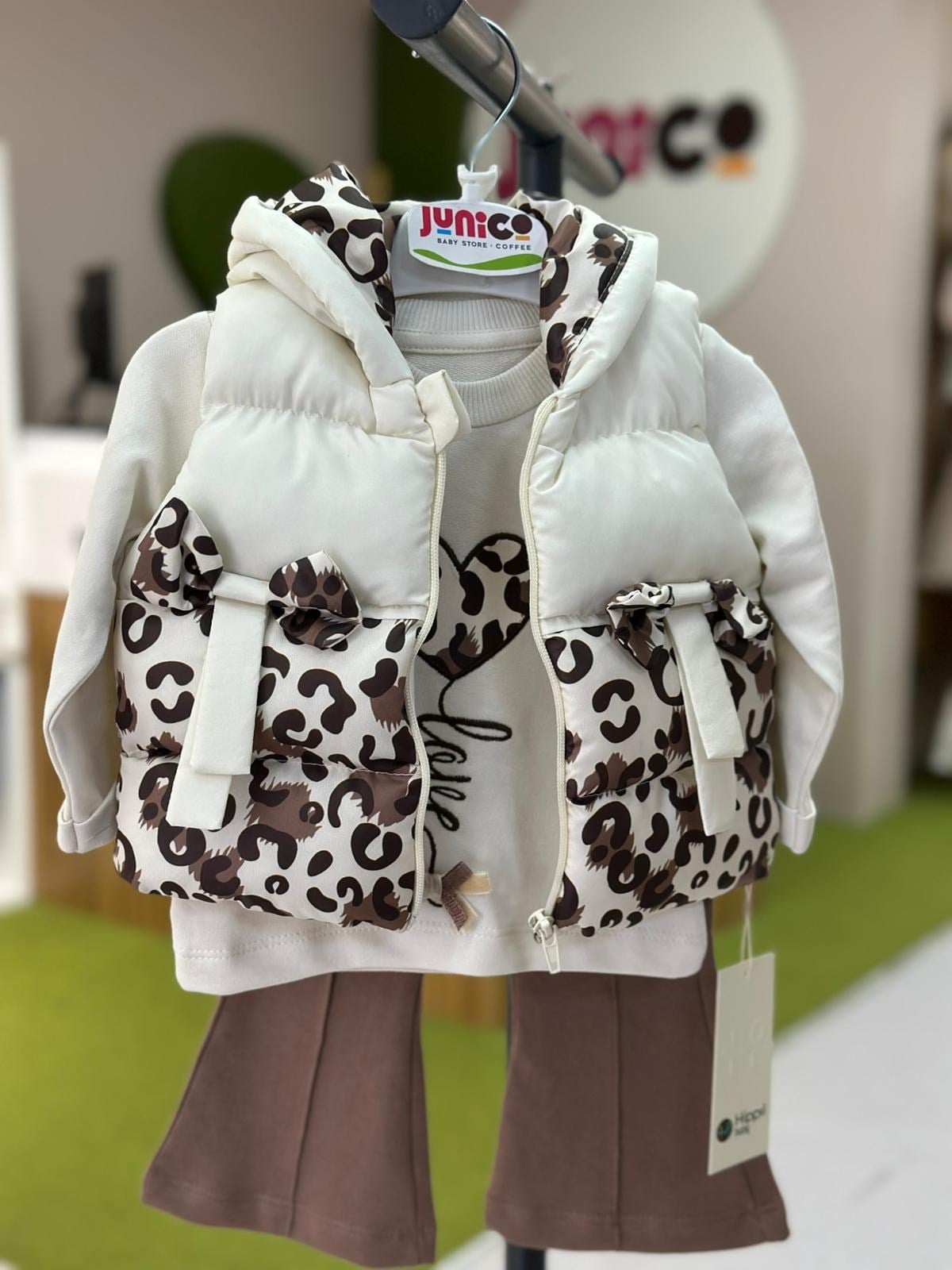 3 LÜ YELEKLİ LEOPAR TAKIM