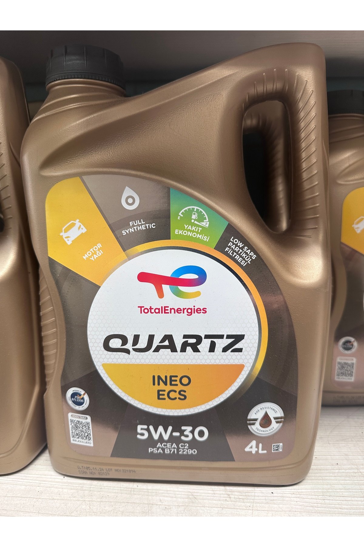 Energies INEO ECS 5W 30 ACEA C2 PSA B71 2290 4LT Orjinal 2025 Dolum Servis Ürünü