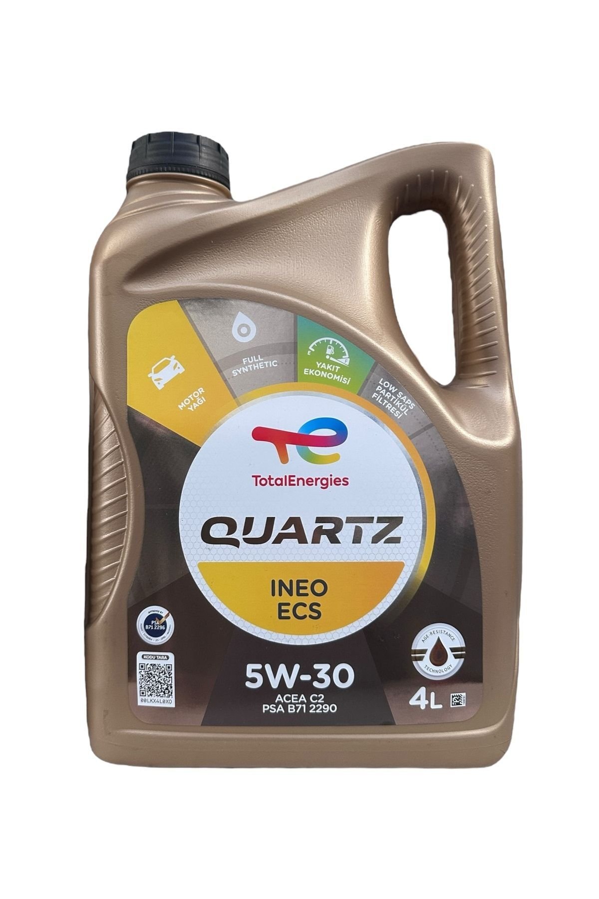 Energies Quartz Ineo Ecs 5w-30 Acea C2 Psa B71 2290 Motor Yağı 4 Lt 2024 Üretim