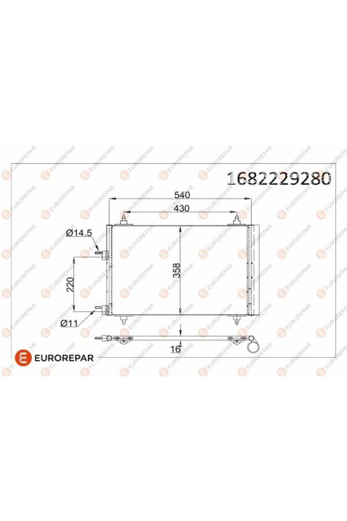 ERP KLİMA RADYATÖRÜ PEUGEOT  307 (3E) (3E_,3H_) CC (3B) SW (3H)