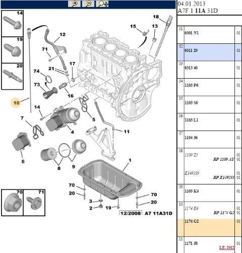 YAG CUBUGU PEUGEOT P206 P207 P307 P308 P407 PARTNER TEPEE CITROEN C2 C3 C4 C5 C5 X7 BERLINGO B9 FOCUS 1.6HDI DV6TED4