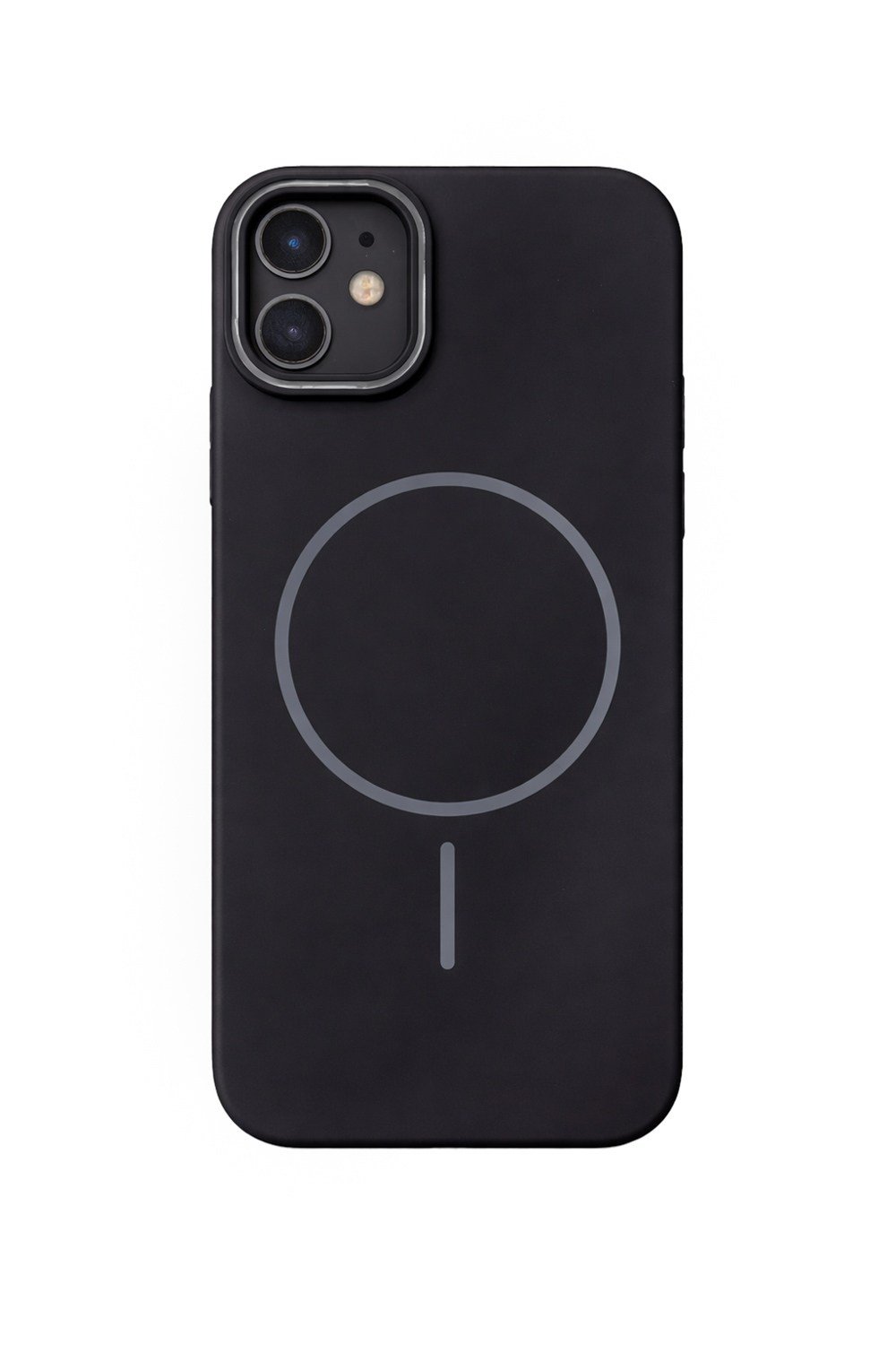 iPhone 11 Uyumlu Kamera Çıkıntılı Magsafe Wireless Şarj Özellikli Sert Sararmaz Silikon Kılıf