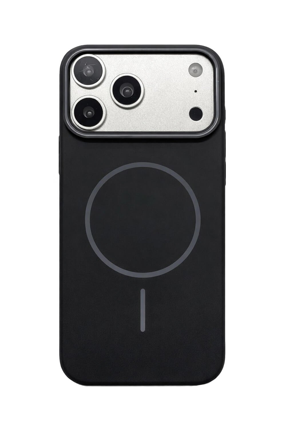 iPhone 17 Pro Max Uyumlu Kamera Çıkıntılı Magsafe Wireless Şarj Özellikli Sert Sararmaz Silikon Kılıf