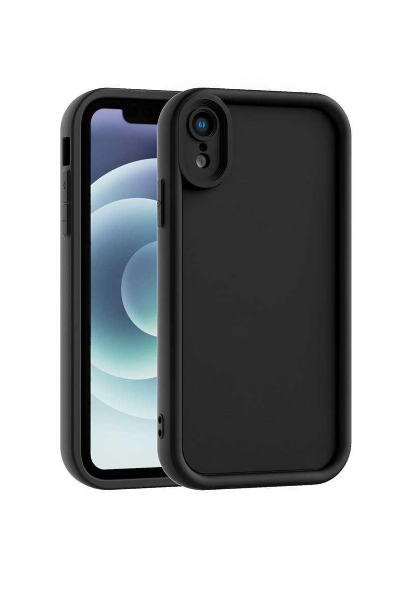 iPhone XR Uyumlu Kamera Çıkıntılı Mat Silikon Telefon Kılıfı