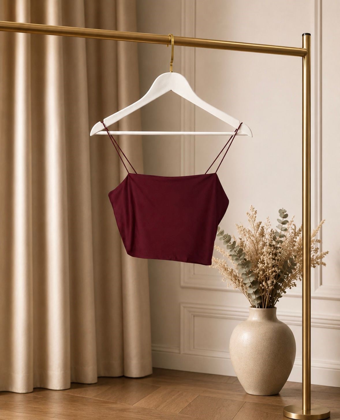 İp Askılı Basic Crop Atlet