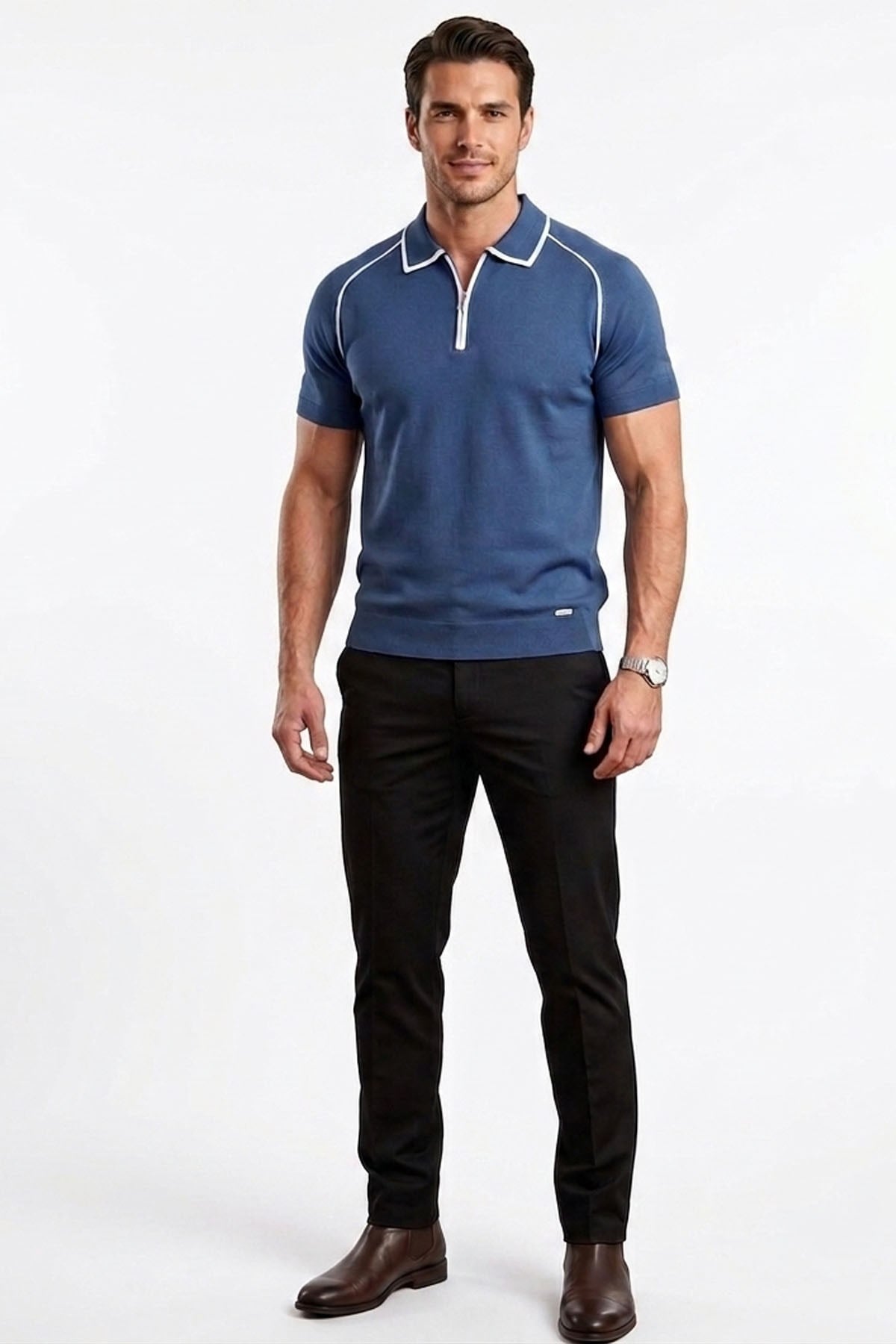 Erkek Polo Yaka Triko T-Shirt