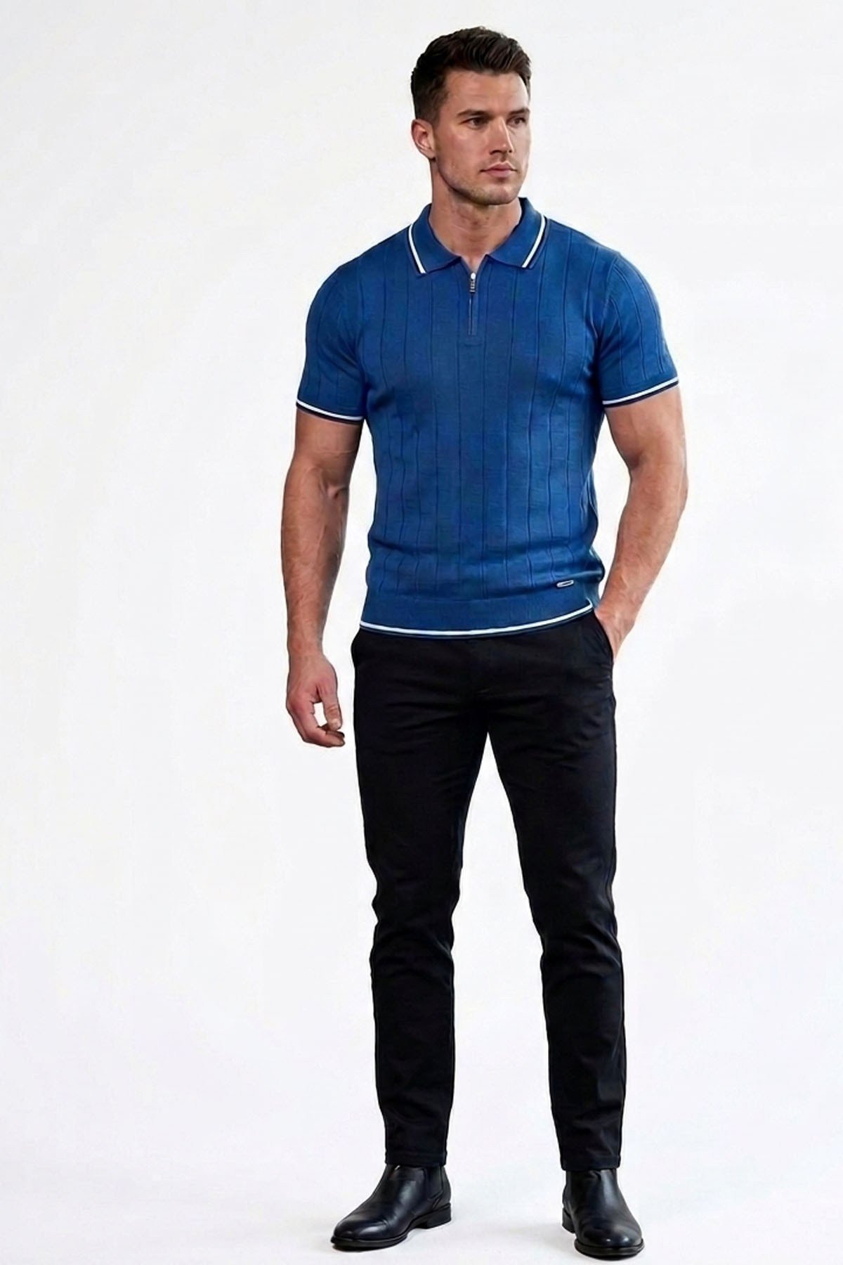 Erkek Polo Yaka Triko T-shirt