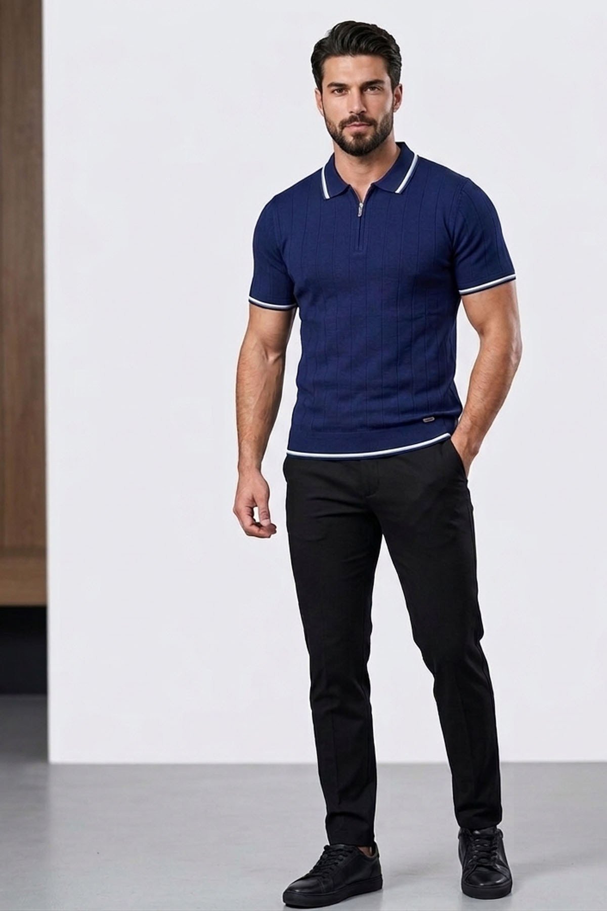 Erkek Polo Yaka Triko T-shirt