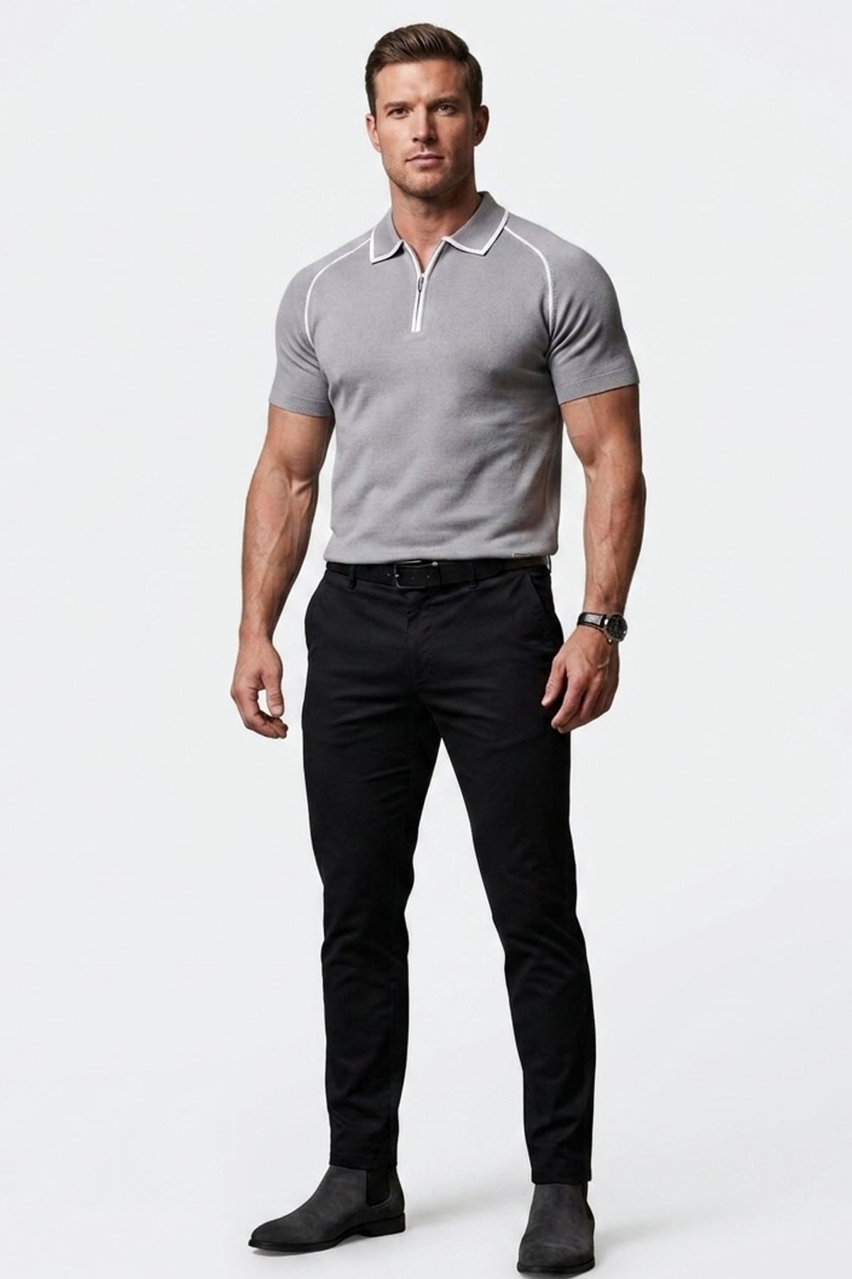 Erkek Polo Yaka Triko T-Shirt