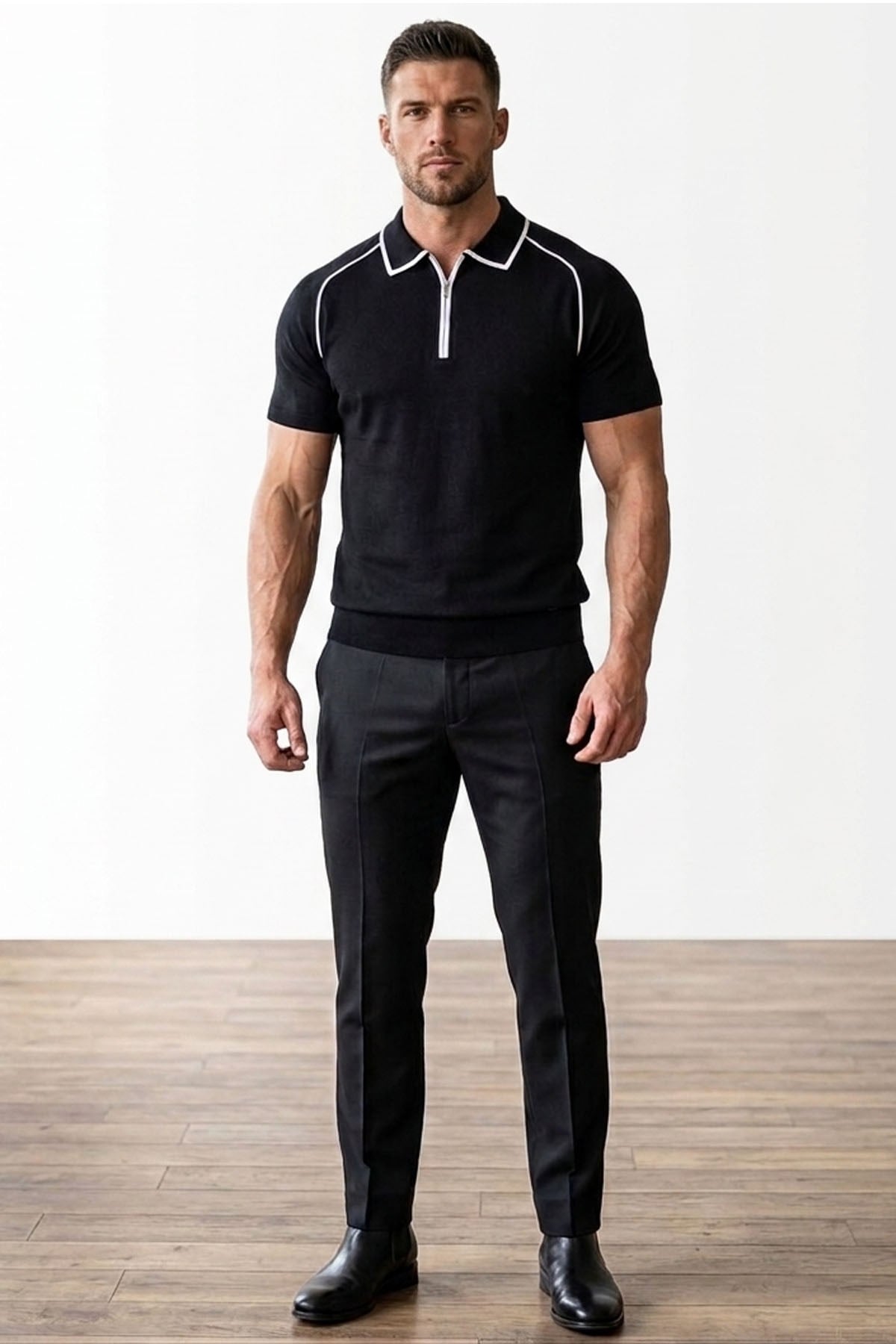 Erkek Polo Yaka Triko T-Shirt