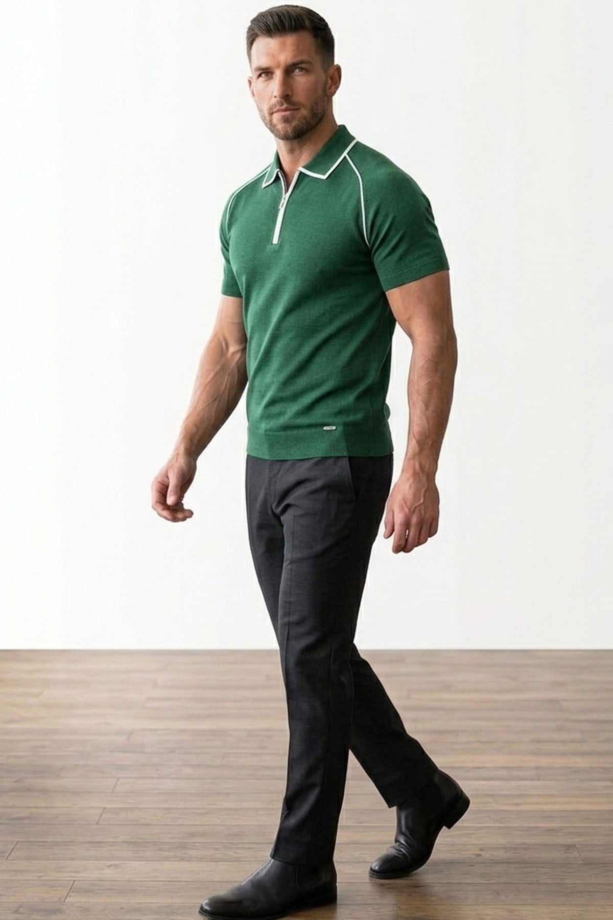 Erkek Polo Yaka Triko T-Shirt