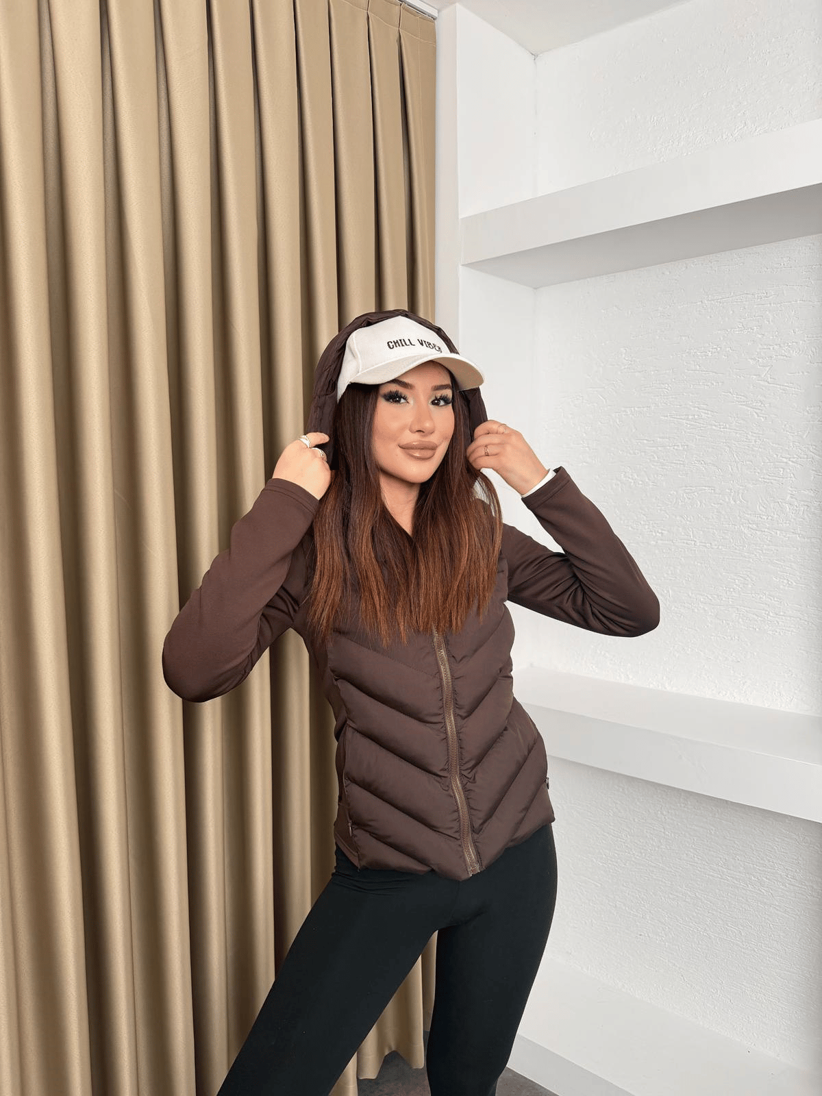 Kapüşonlu Range Viral Mont Kahve