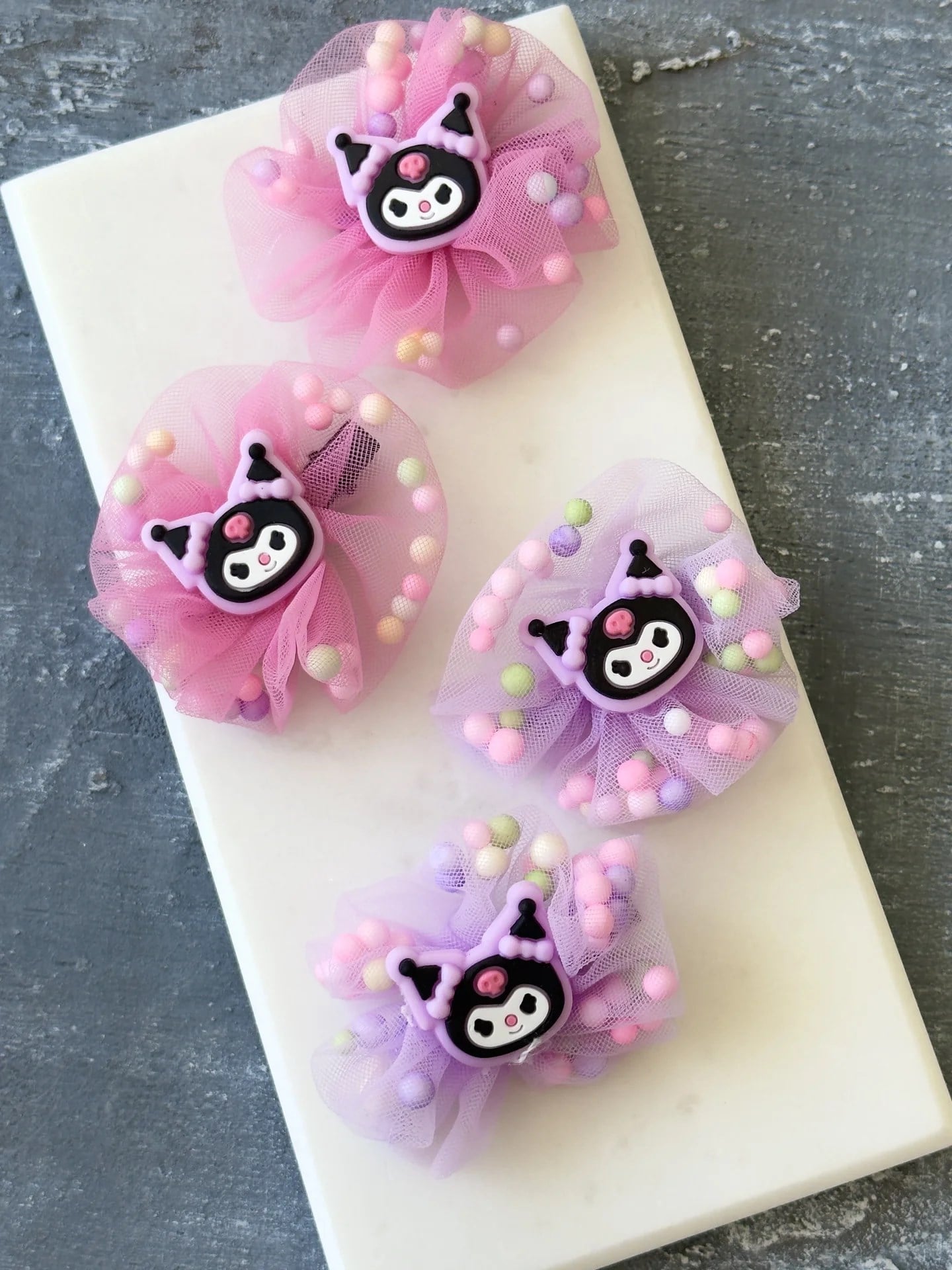 İçi Ponponlu Kuromi Klips