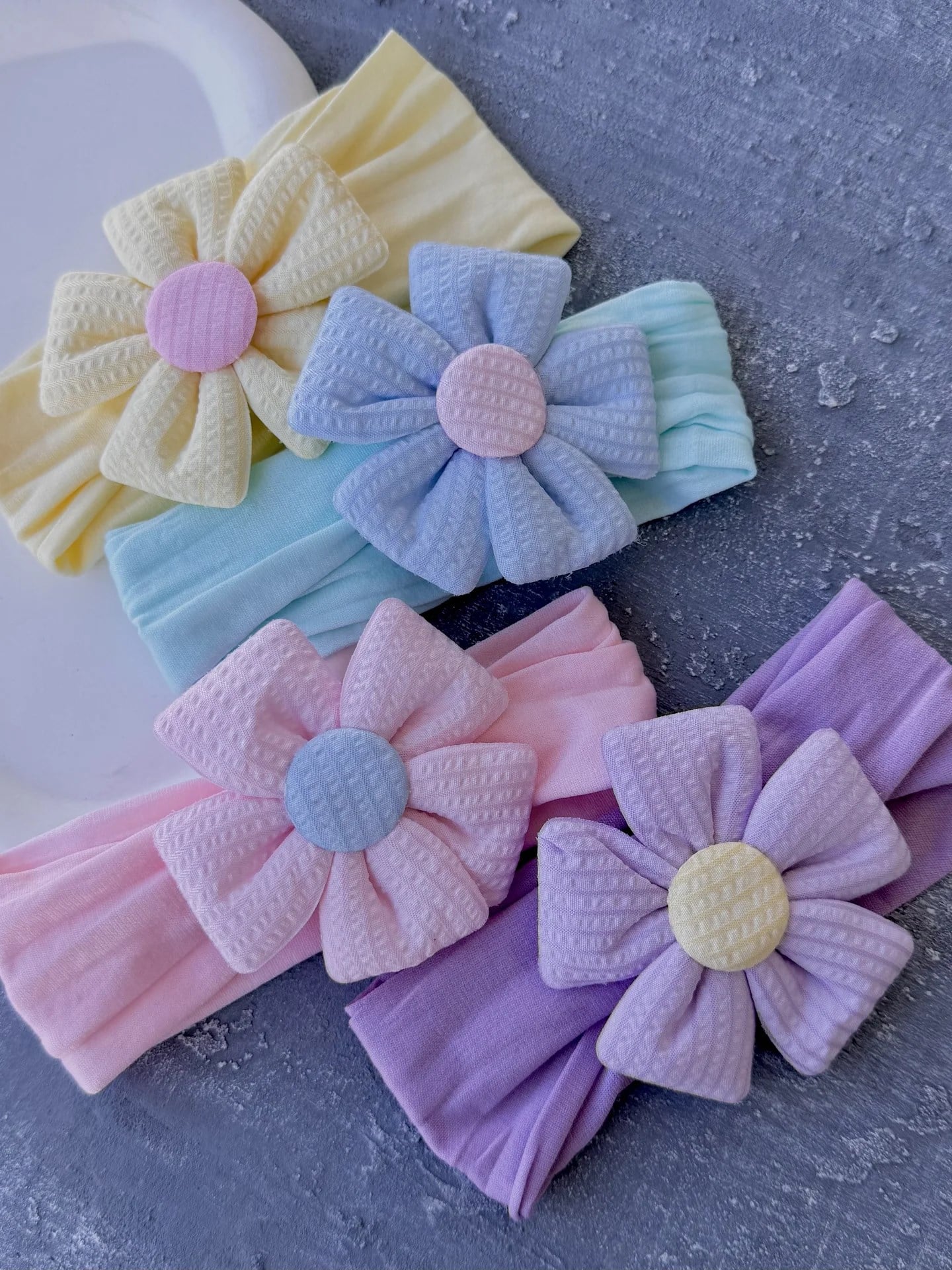 Papatya Esnek Bebek  Bandana 