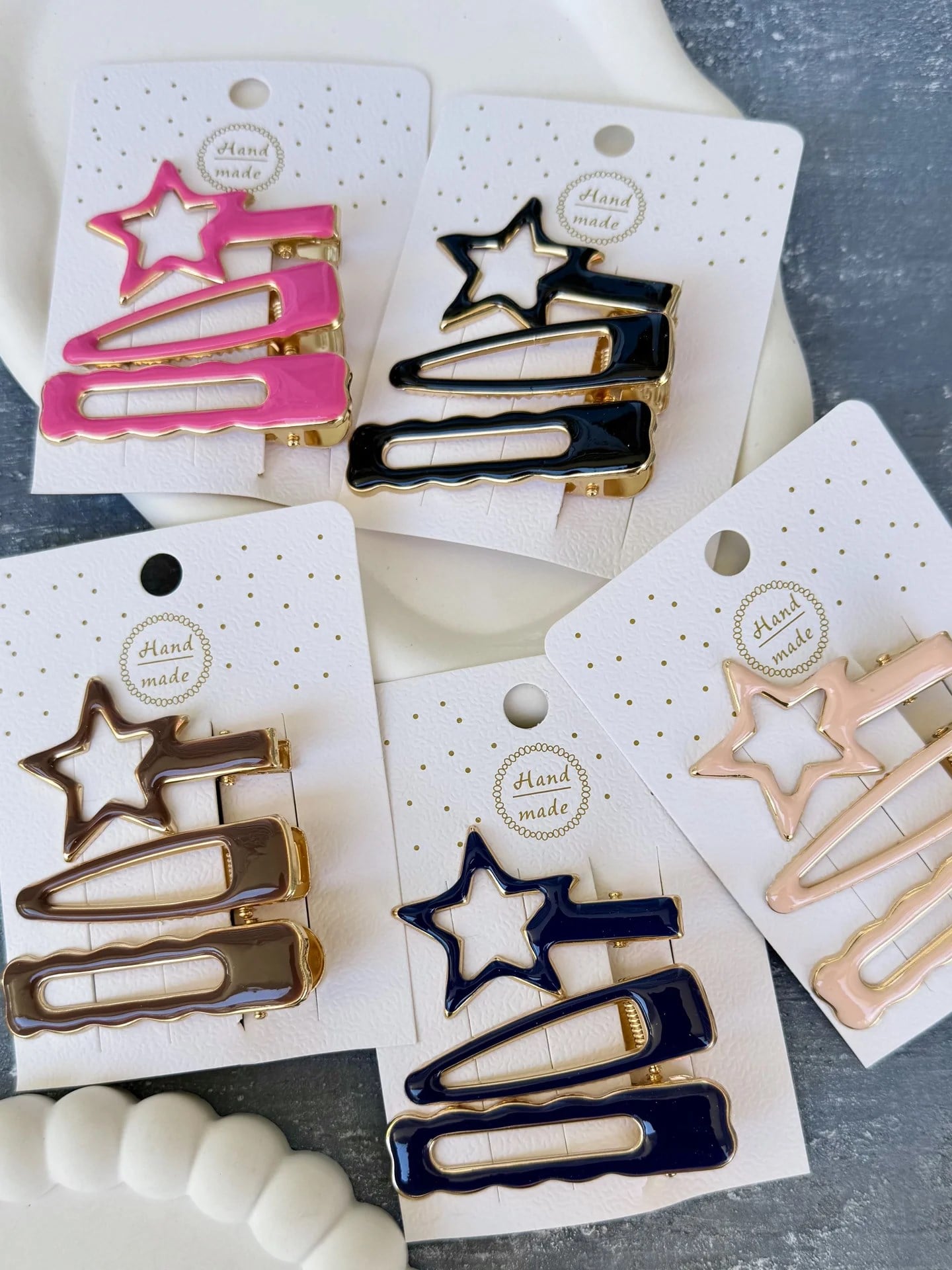 Yıldız Detaylı 3’lü Klips Set