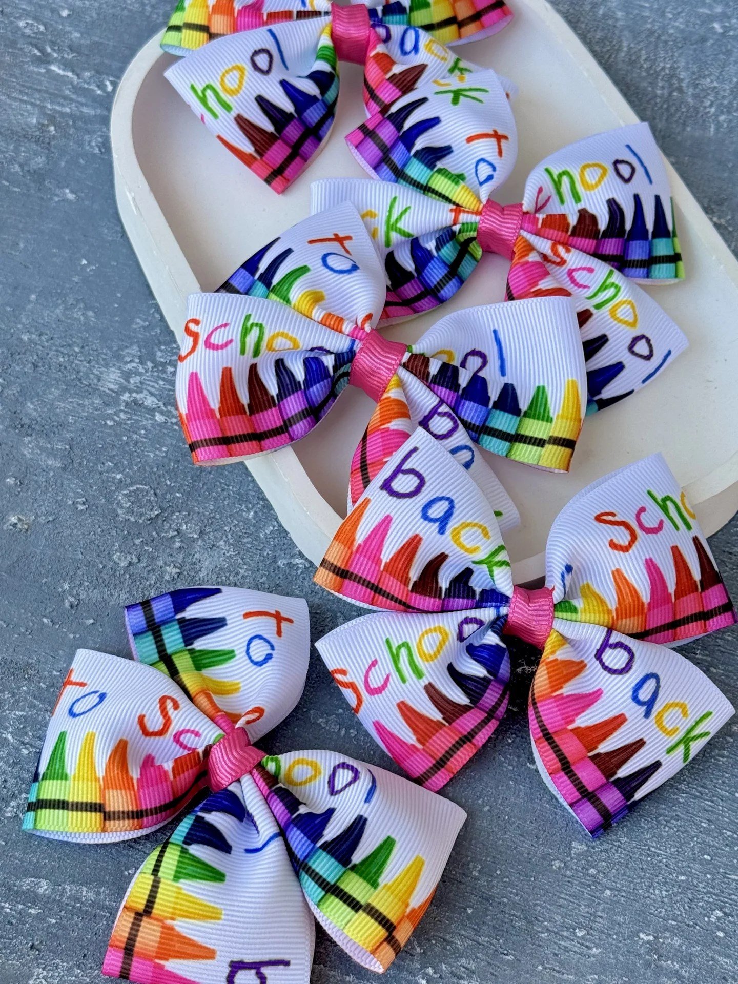 Back To School Renkli Pastel Kalemli Kurdele
