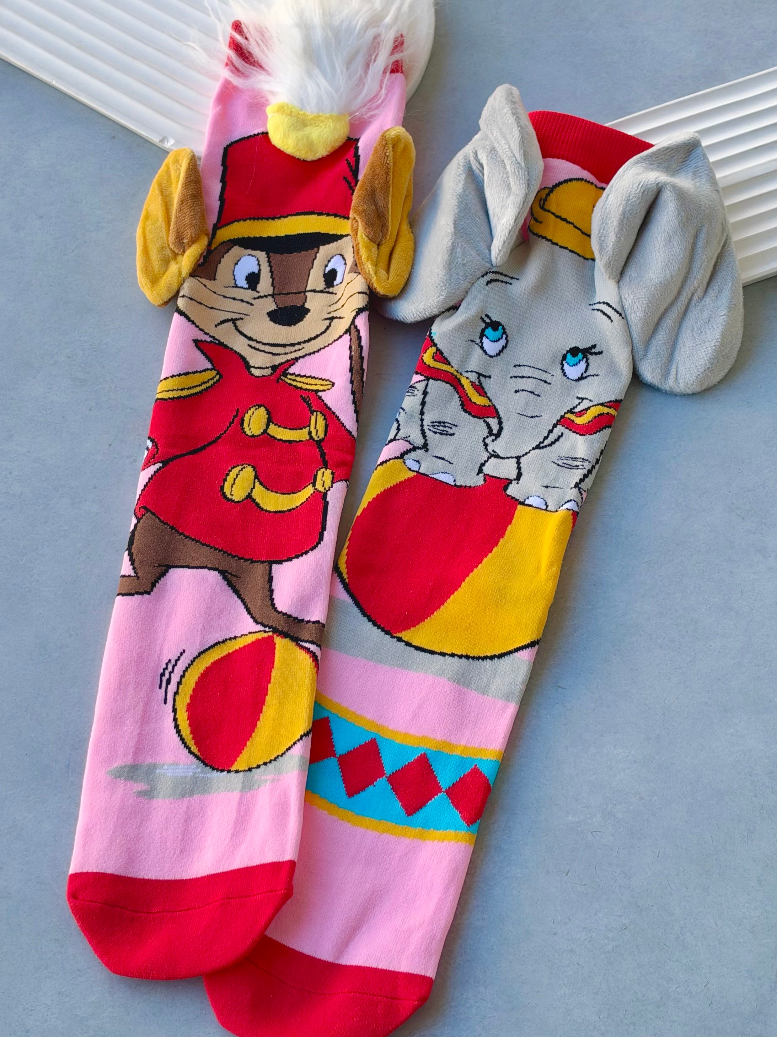 Dumbo Ve Timothy 3 Boyutlu Uzun Çorap