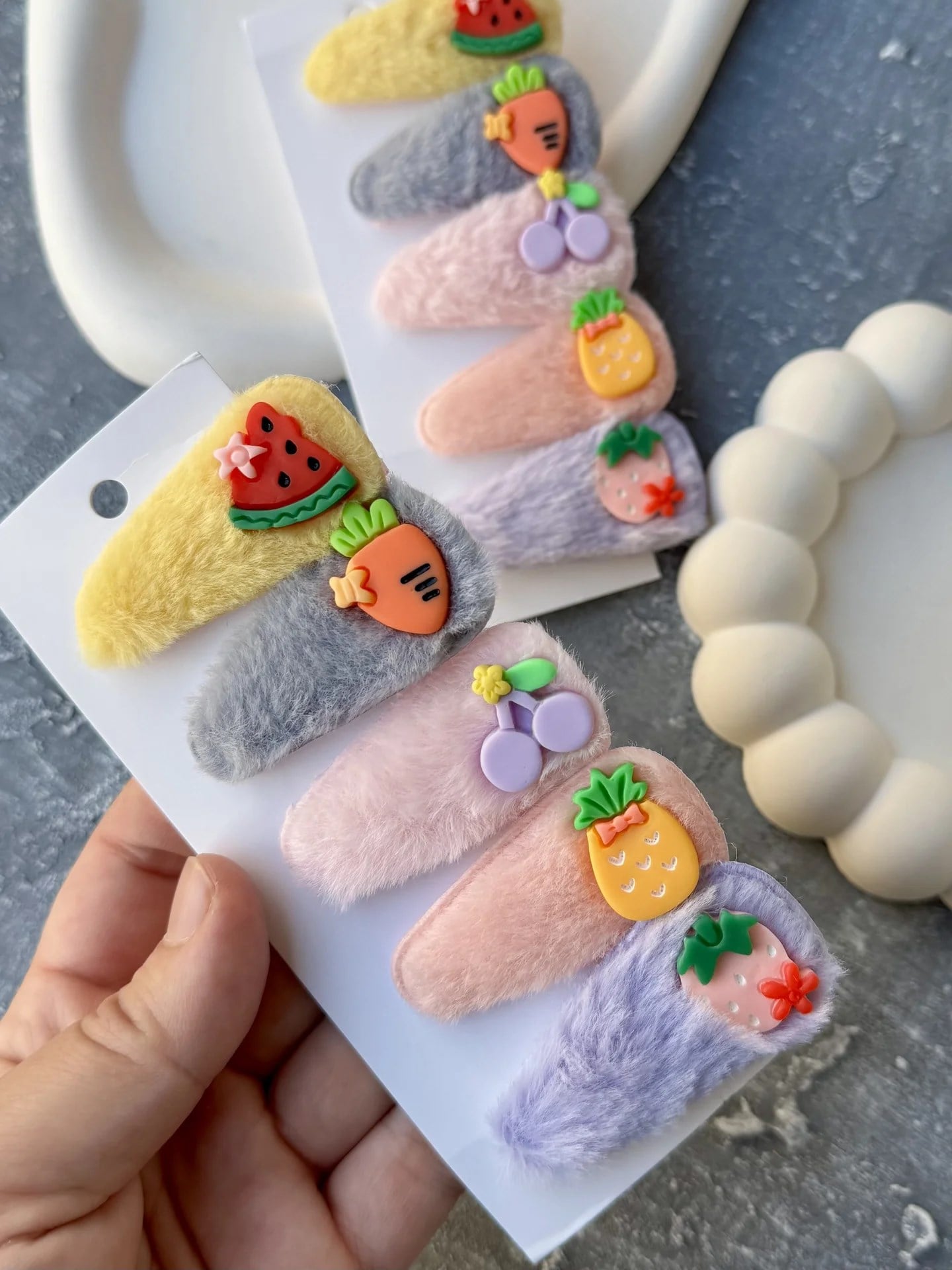 Meyveli Peluş 5’li Klips 