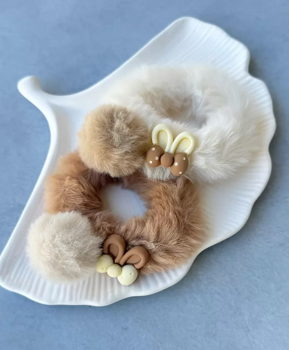 Peluş Ponpon Minnie Lastik